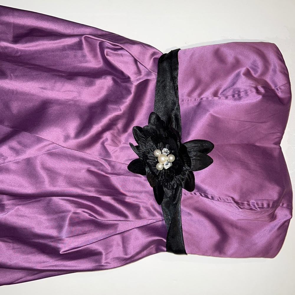 Macy’s Trixxi Size 3 Purple Mini Strapless Dress